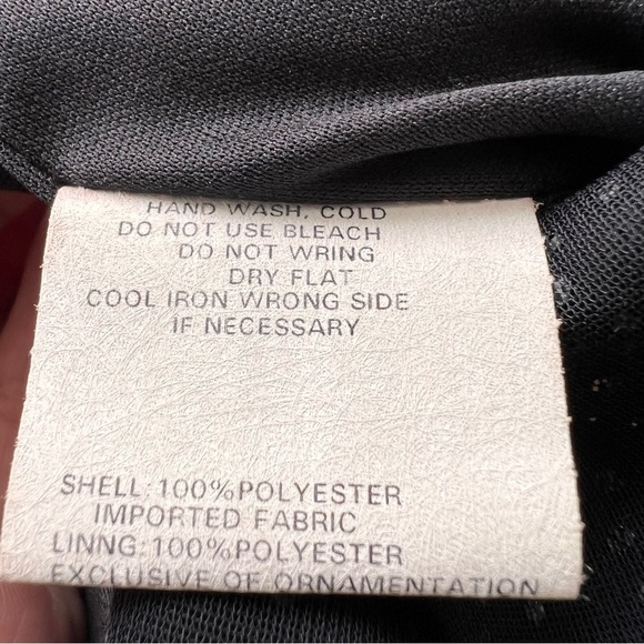 Jessica McClintock for Gunne Sax Black Sparkle High Low Strapless Formal… - Picture 8 of 8